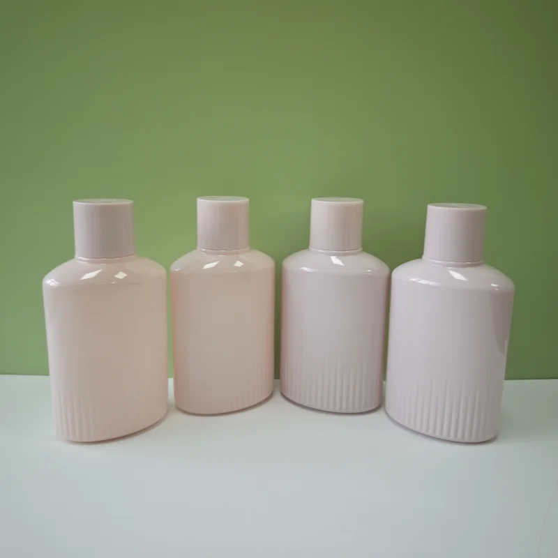 200ml Personal Care Lotion Packaging Bottle Pet Flat Extruded Plastic Bottle Shampoo Body Lotion Bottle