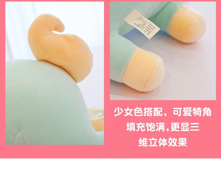 批发30厘米可爱柔软独角兽毛绒枕头超柔软毛绒婴儿玩具