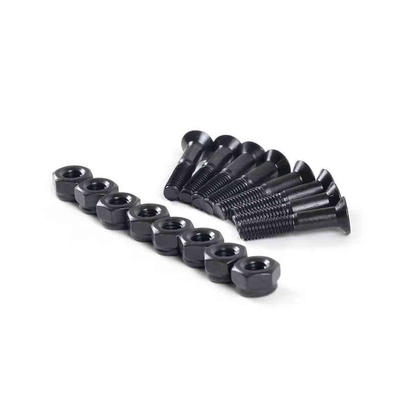 Colored 25mm Electroplated Custom Bulk Nuts and Bolts Pro Skateboard Hardware