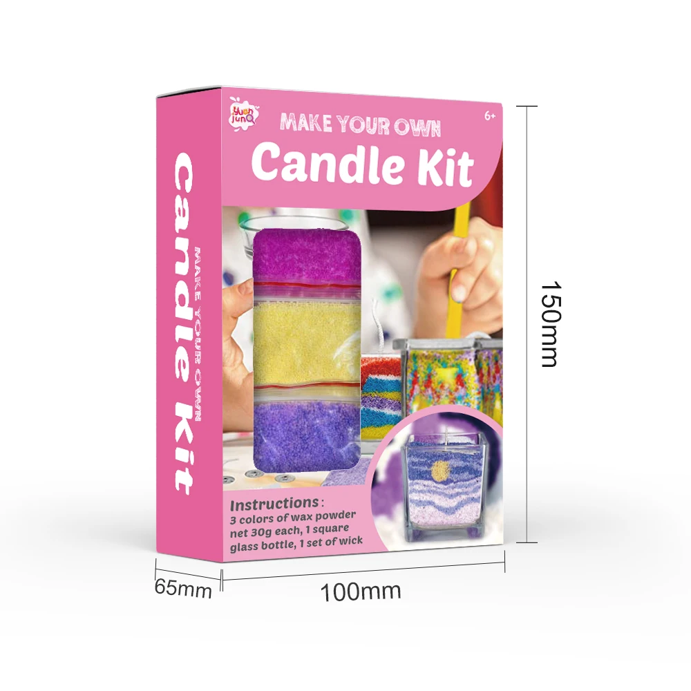 Wholesale Velas Decorativas Colorful Granulated Sand Wax Candle Making