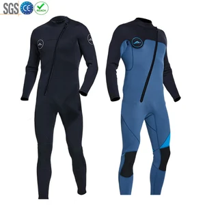 Customized LOGO 3MM  Neoprene Wet Suit Breathable Unisex Surfing Diving Suit Long Sleeve Front Zip One Piece Wetsuit