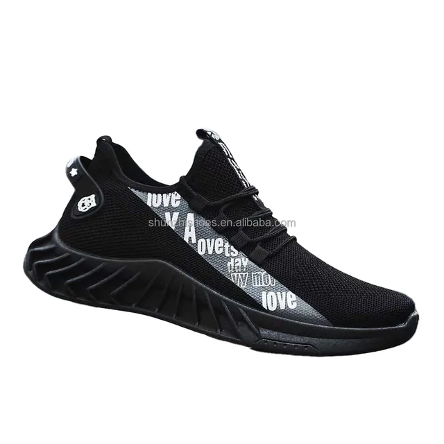 Henan Custom Men's Sports Shoes Breathable Mesh Lightweight Design Low MOQ Stock for Spring Autumn Korean Style Running Laces