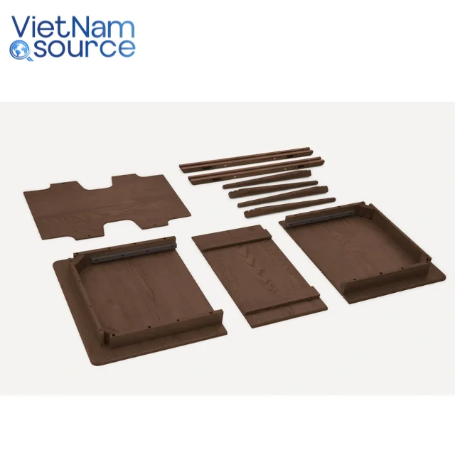 High-End Extendable Table for Dining Room - Sliding Extension Dining Table with Smart Mechanism - Vietnam Factory Dining Table