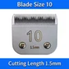 #10 lames (longueur de bavure de 1,5 mm)