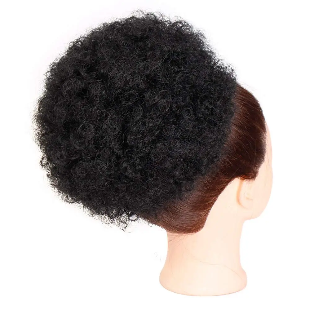 Kbeth Human Hair Afro Puff Ponytail Drawstring Kinky Curly Ponytails ...