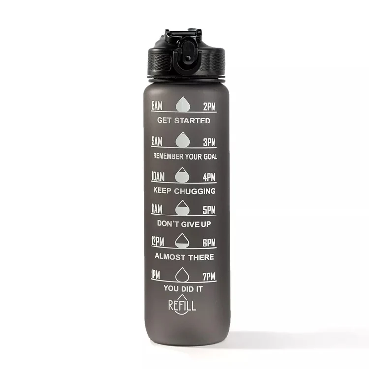 Hot Sale 1000ml Motivational Gradient Bpa Free Gym Fitness Sports ...