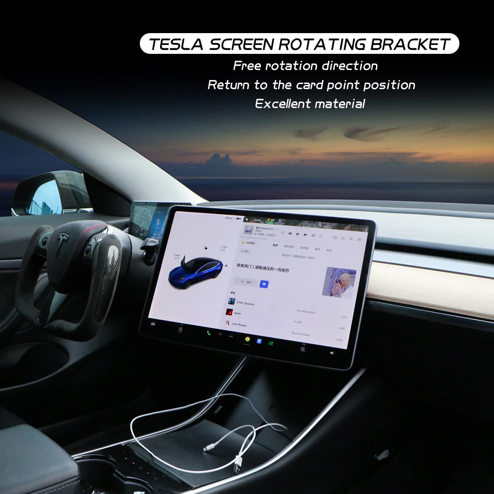 New Tesla Accessories 30 Degrees Screen Rotating Holder Multi 