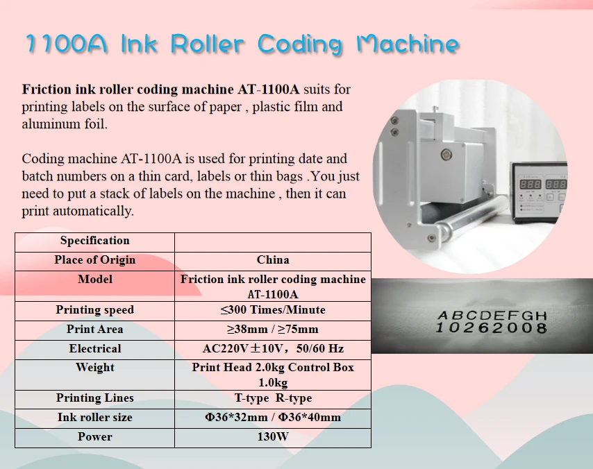 Vertical Packaging Line Automatic Friction Hot Ink Roll Coding Machine ...