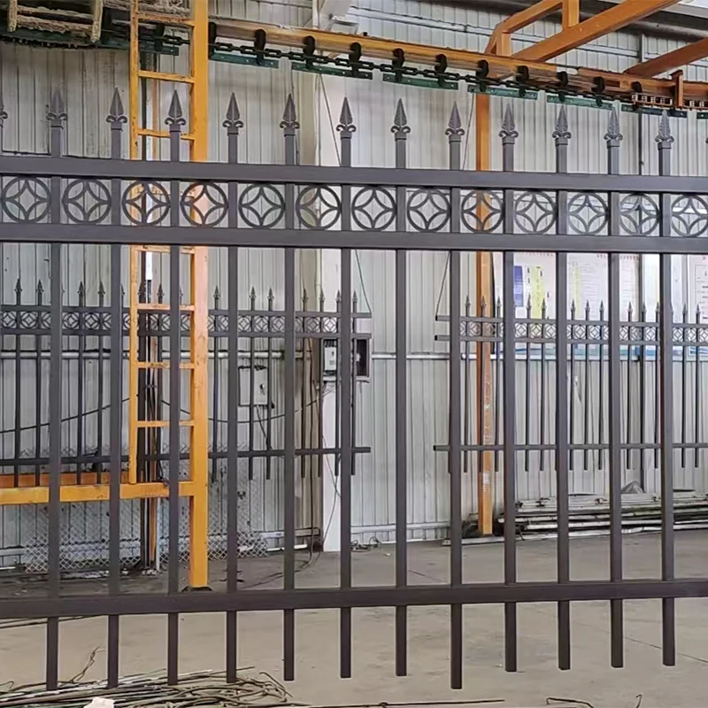 Garden Fence Zinc Steel Balcony Lawn Guardrail Welding Bending Assembling Fence for Commercial Building Garden Scenic Spot