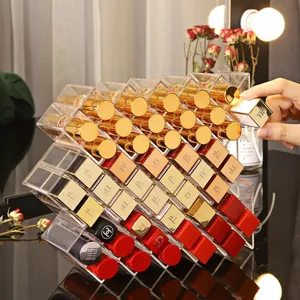 Fish-Shaped Vertical Lipstick Storage Rack Plastic Cosmetics Display Rack with Storage Box Holds Lip Glaze Lipstick