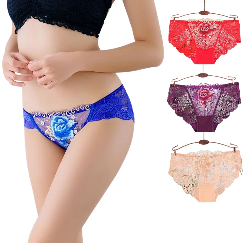 Sexy Lace See Through Panty, Women Lace Transparent Underwear