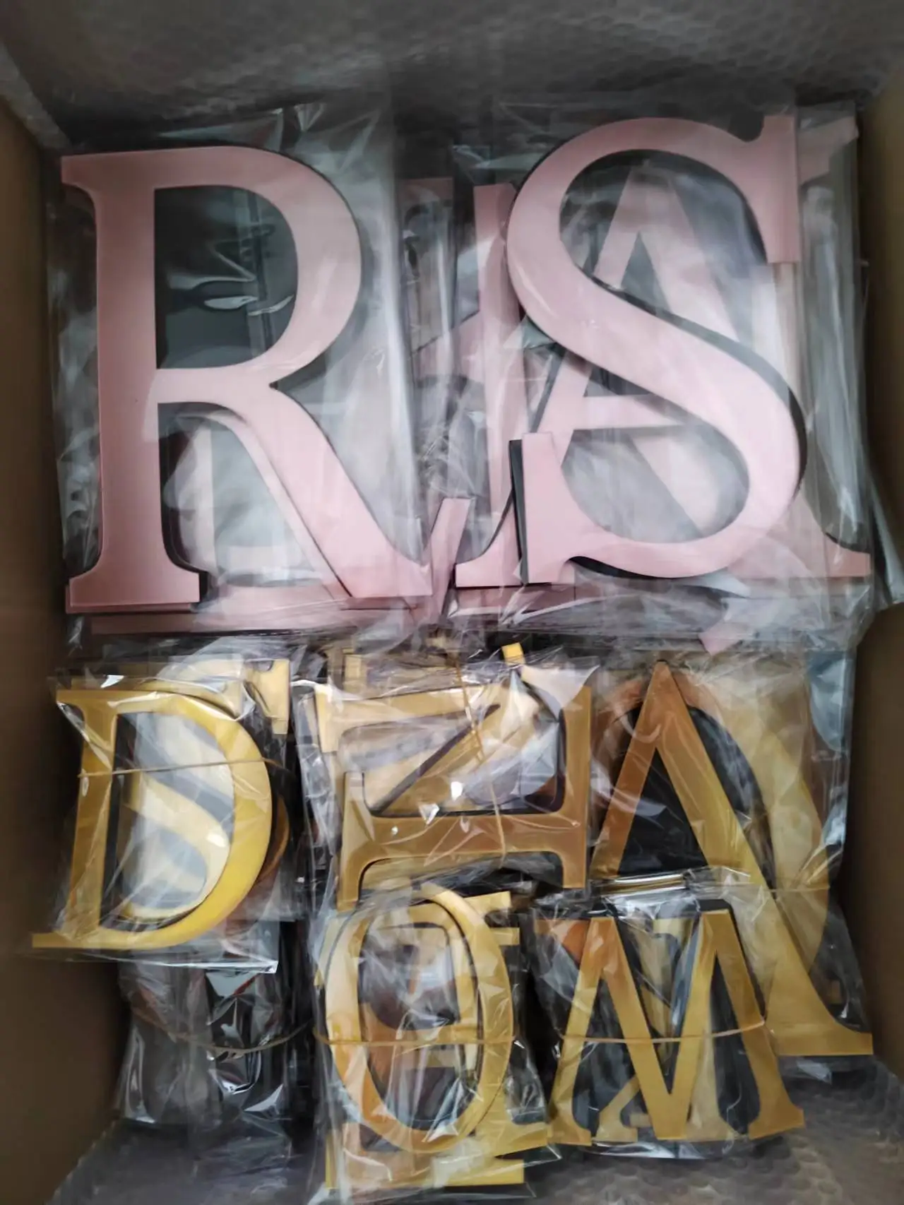 20cm 3d Mirror Letters Wall Stickers For Logo Name Alphabet Wedding Love Big Large Letters