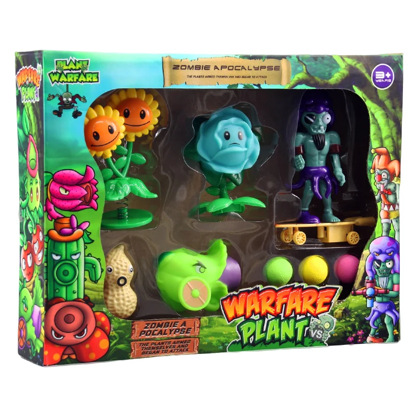 Plants vs . Zombies Jogo De Batalha Único Zumbi Bonecas Em Massa Planta  Figuras Pode Lançamento Suave Vinil Rígido De Plástico Acessórios Do  Brinquedo