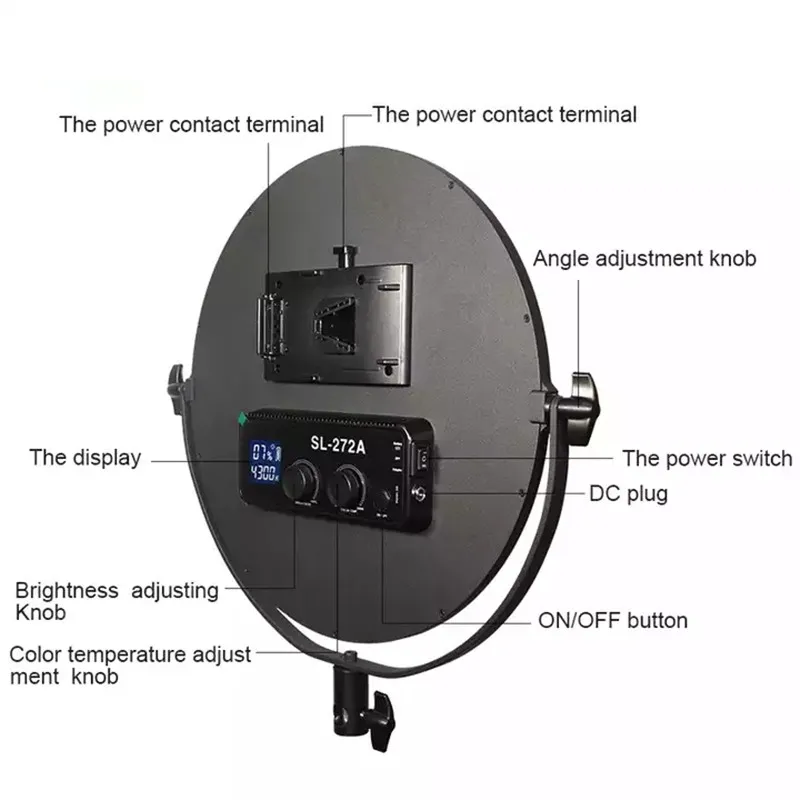 SL-272Aソフトリングライトプロフェッショナル40WバイカラーLED