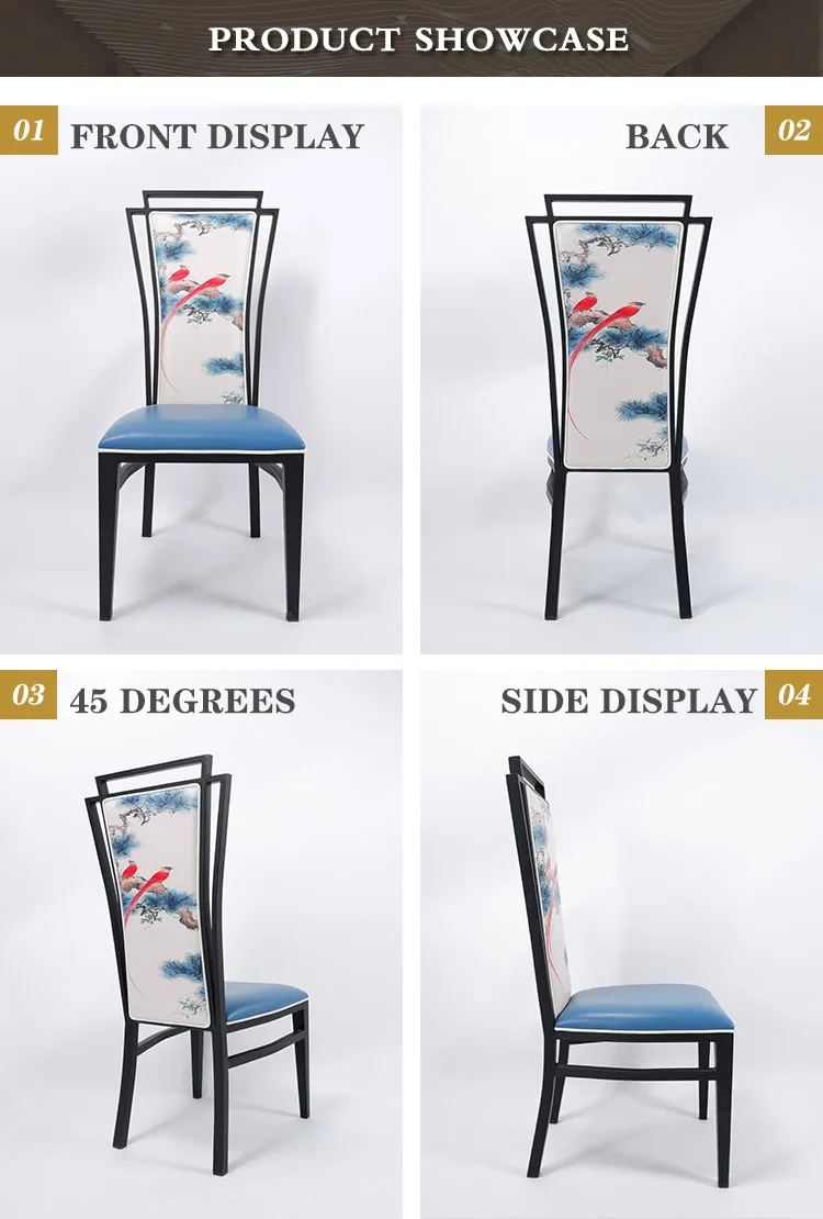 vintage hotel cafe restaurant metal dining chair