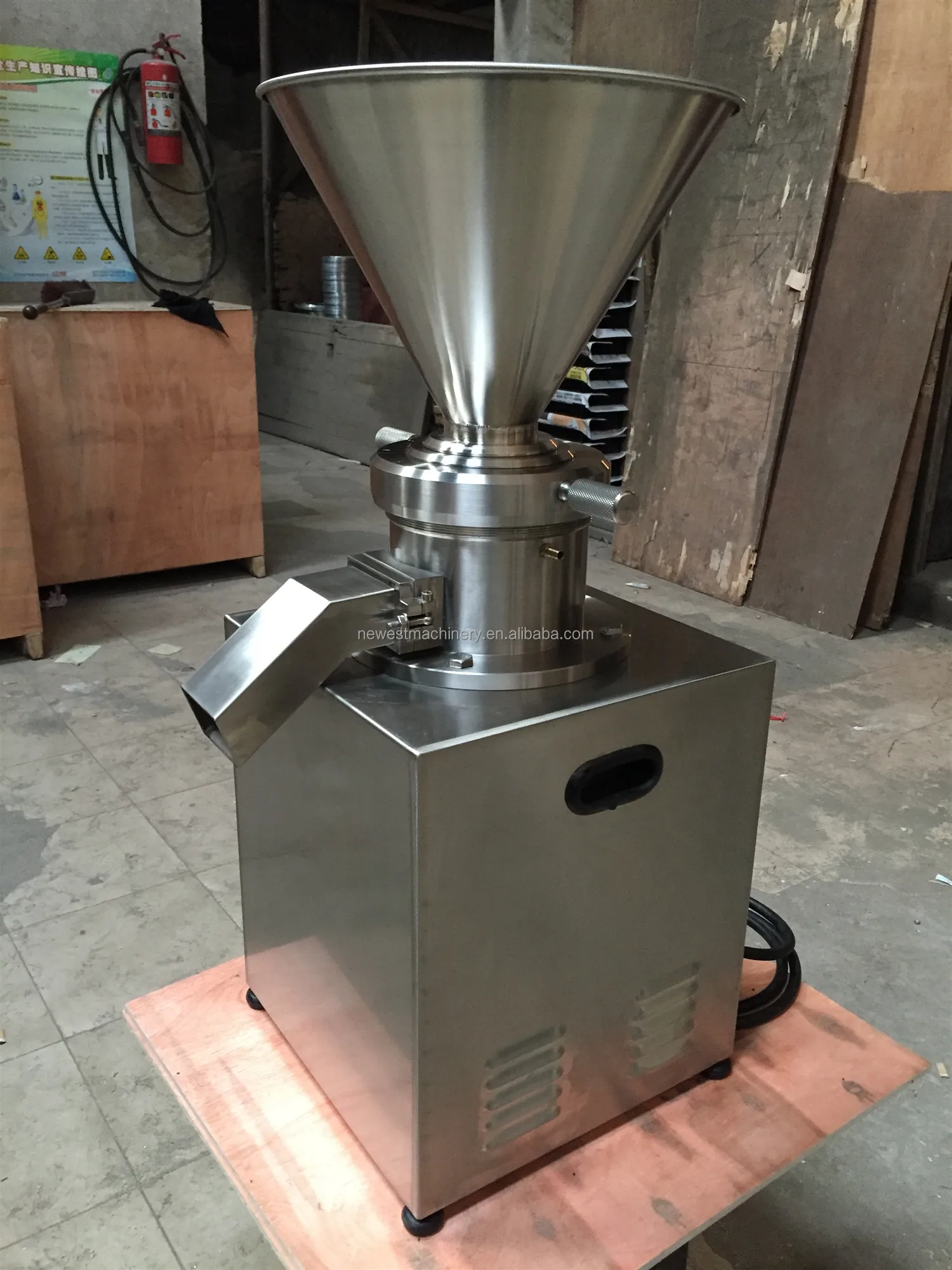 304 Stainless Steel Automatic Nuts Paste Making Machine Colloid Mill