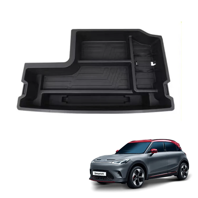 Kofferraum-Organizerbox für Smart #1 Zubehör ABS-Kunststoff Kofferraum-Organizerbox Autoinnenaccessoire