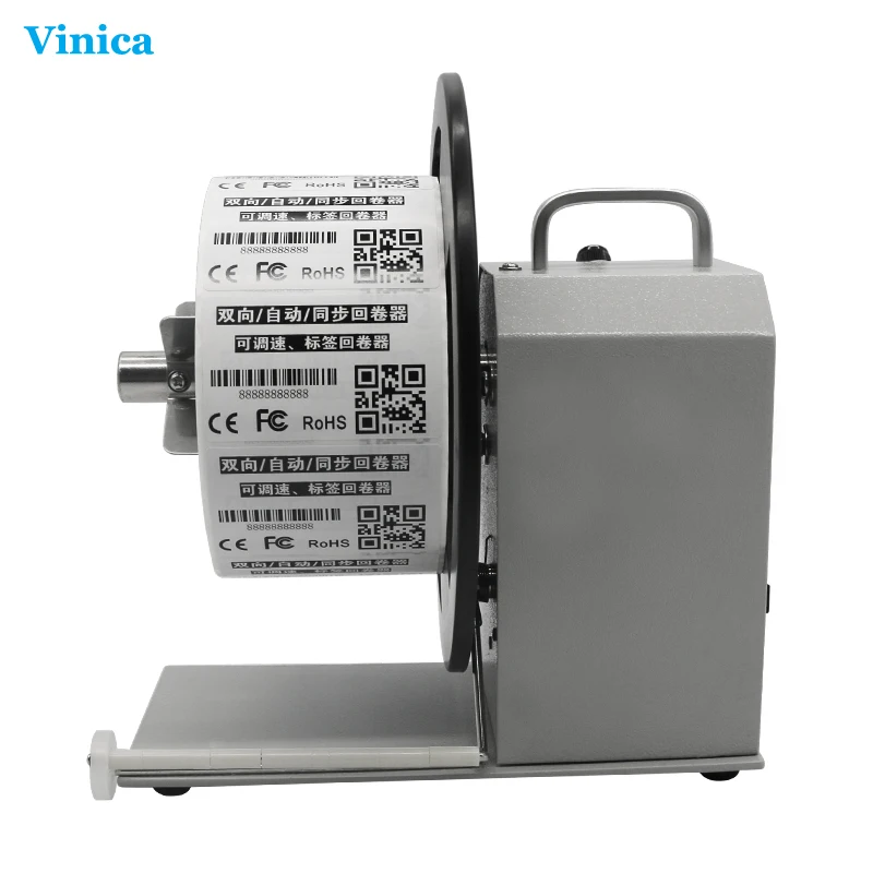 Electric Label with Label Auto Peel off and Rewind Rewind Stick Rewinder Machine