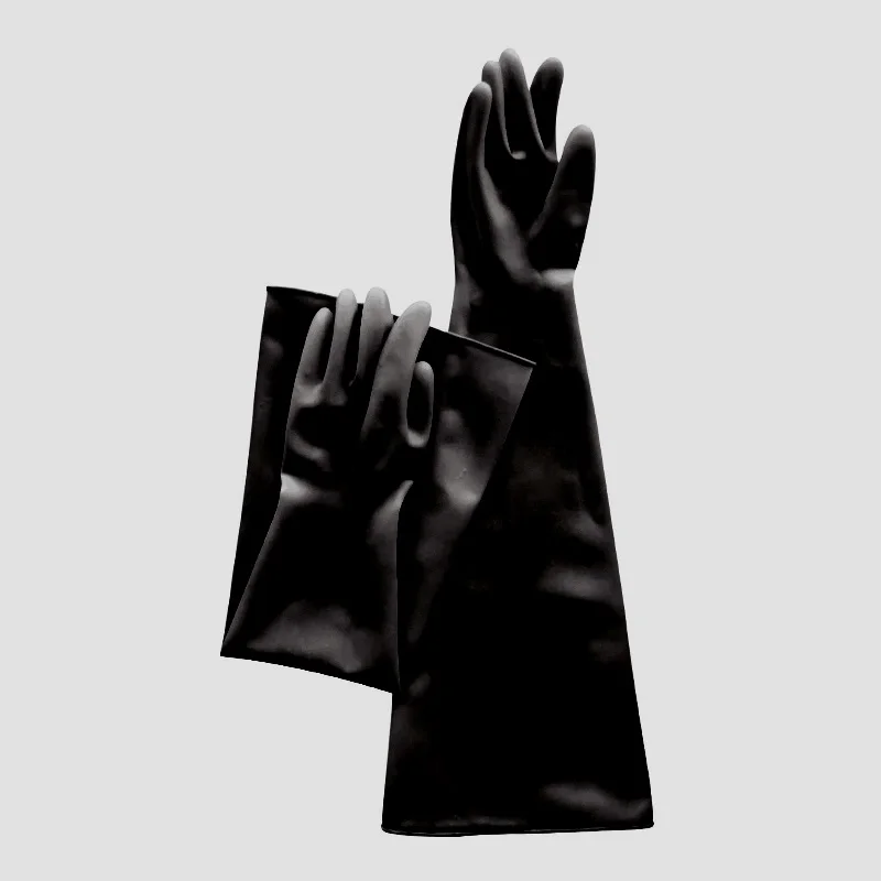 Source de guantes de goma Long cuff Dry Box industrial Latex Gloves 70cm White Rubber not free on m.alibaba.com