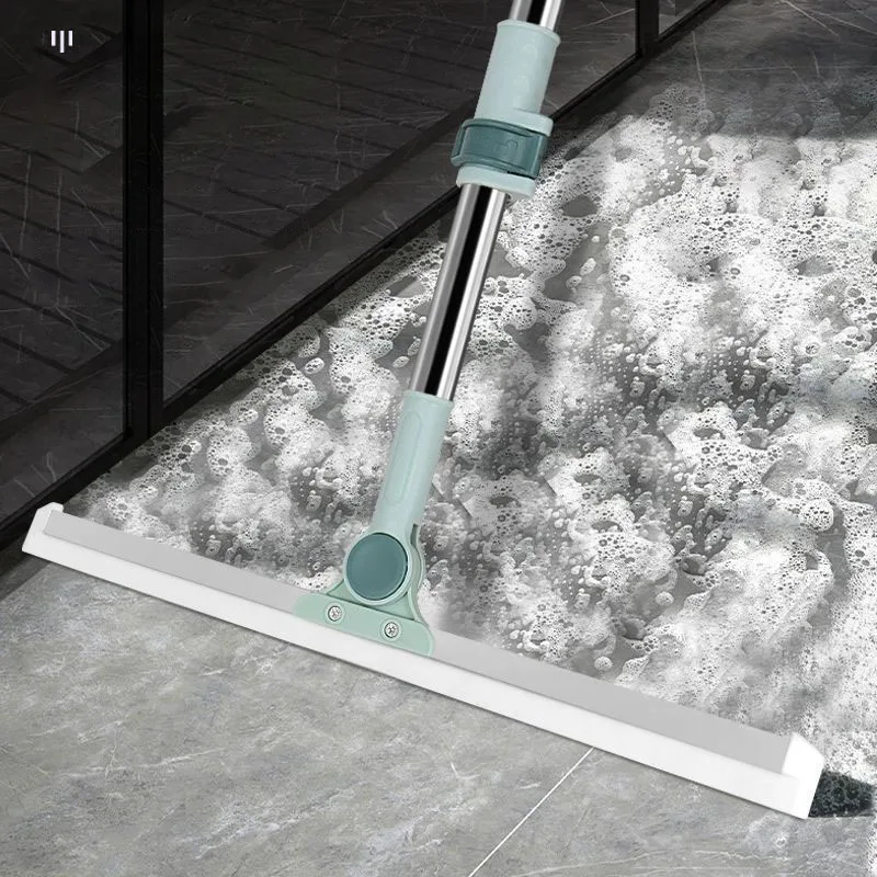 Multifunctional Magic Sweeper Broom Floor Scraper Dust Cleaner with Telescopic Handle Plastic Steel Material for Glass Cleaning