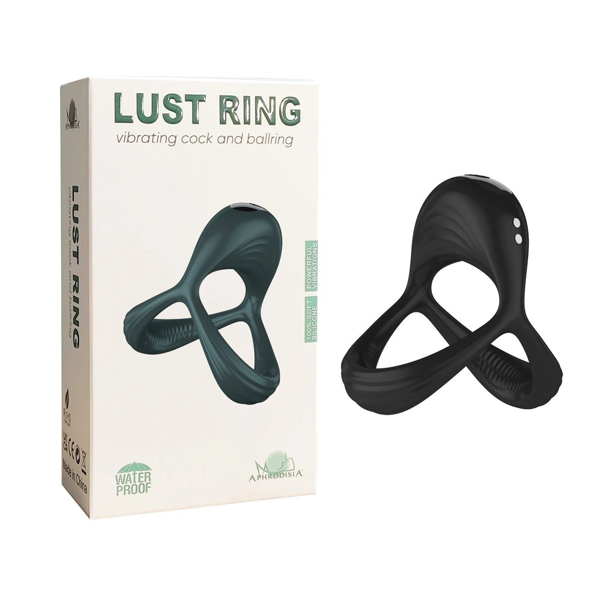 lubricante vaginal caliente 10X P-Bomb Silicone Cock and Ball Ring with Vibrating Anal Plug main image 1