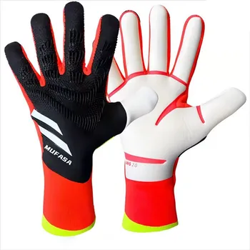 PU Football Goalkeeper Gloves Thickened Non-Slip Latex for Kids & Adults Sports Training Protection for Outdoor & Gym Scenes