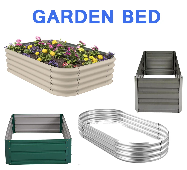 Outdoor Modular Galvanized Steel Metal Oval Raised Garden Beds Buy