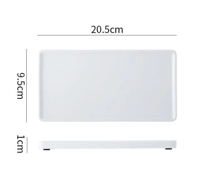 Bathroom Tray For Counter,Ceramic Vanity Trays For Bathroom,Small Rectangle Kitchen Soap Tray