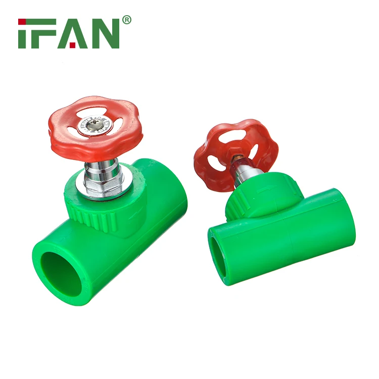 Plastic Ppr Stop Gate Valve for Hot Cold Water and Home Plumbing Straight Stop Valves pp Stop Valves