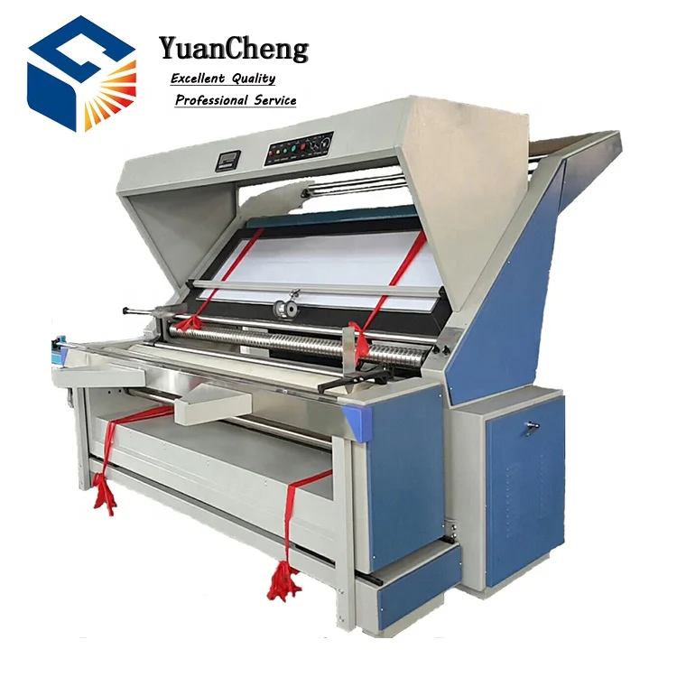 High quality automatic edge control knitted fabric rolling and inspection machine