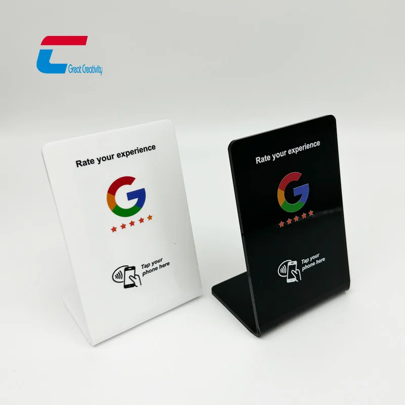 Custom Nfc Review Stand Nfc Google Review Ntag 213 Google Nfc Card