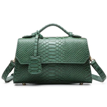 2022 Ins Fashion Blue Ostrich Python Clutch Ladies Bag Snake Pattern Leather Bags Women Hand Bag