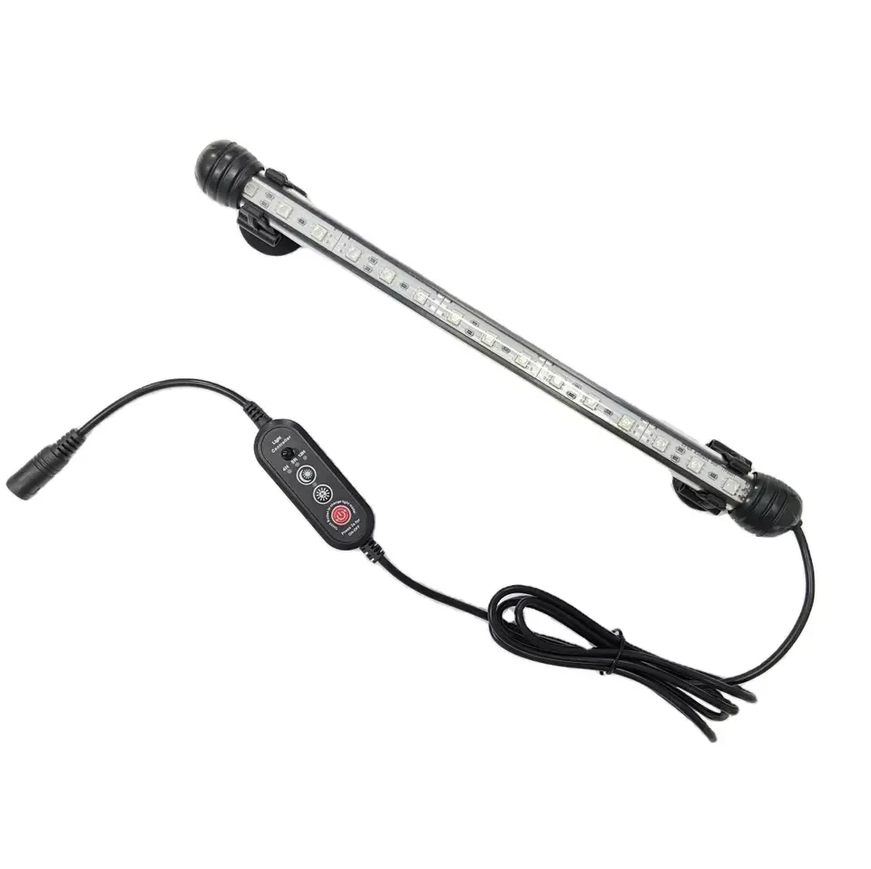 LED Aquarium Light RGB Submersible Fish Tank Lights Color Changing IP68 Waterproof Remote Control Background Wall Decor Driver