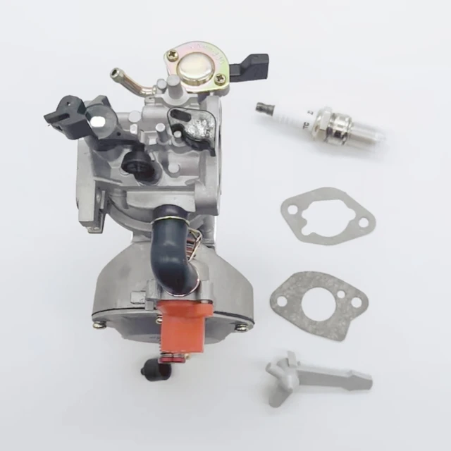Free sample new dual fuel gas carburetor for gasoline generator LPG GX200 GX160 with solenoid valve and gasket carburetor
