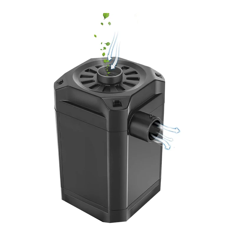Hot Selling Portable Rechargeable Electric 3-Nozzle Plastic Air Pump Inflator/Deflator 280L/MIN Airflow 5200mAh Battery for Air - view 5