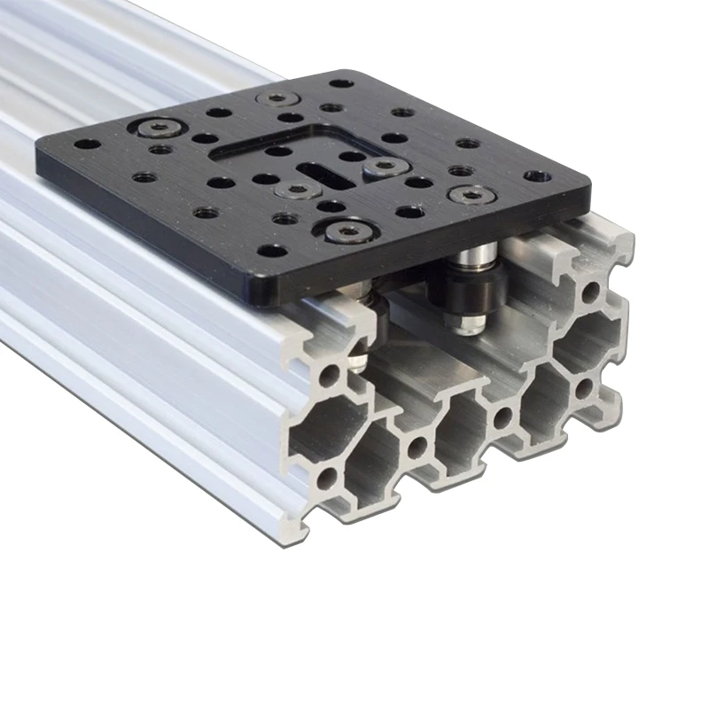 C Beam Linear Rail 4080 Black Anodized for CNC Custom Aluminium Extrusion Profiles