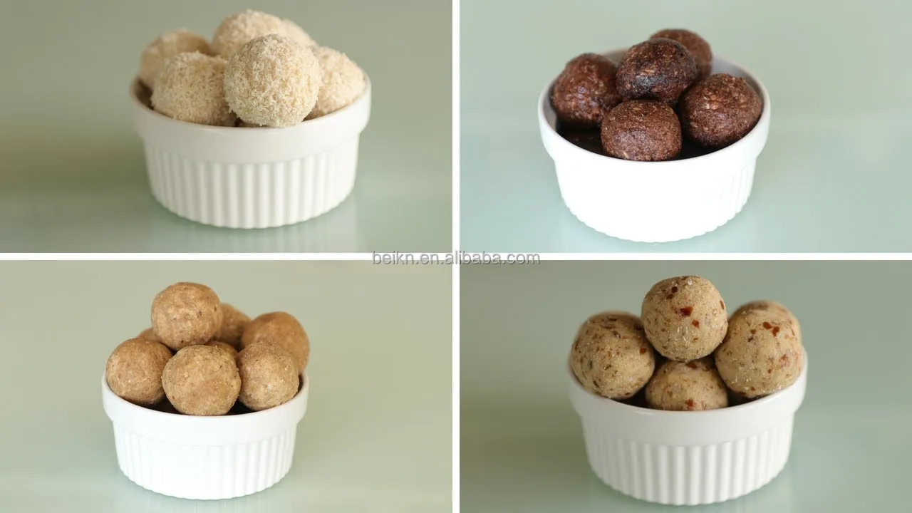 Automatic Dried Fruit Ball Filling and Coating Machine Laddu Ladoo Making Machine Dough Ball Divider Rounder Machine