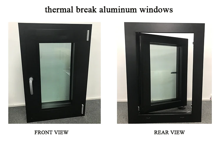 Minglei European style energy efficient thermal break aluminum triple glaze passive house windows manufacture