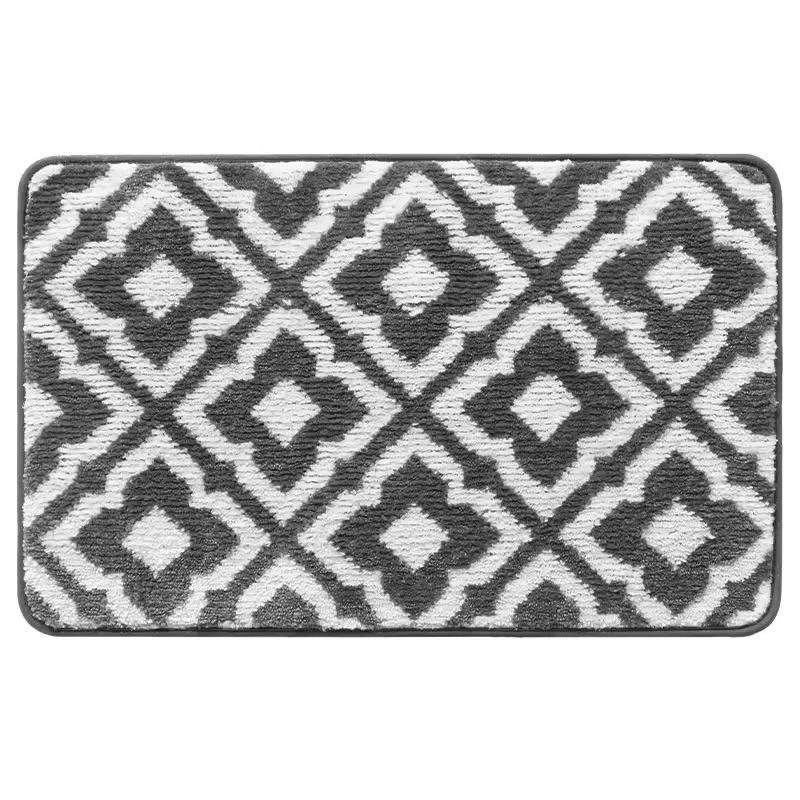 Customized sizes morden rugs microfiber moroccan trellis non-slip soft Kitchen Mat Anti Fatigue doormat runner carpet