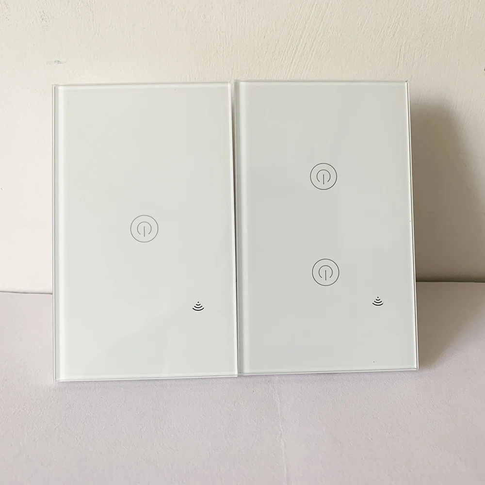 Американский стандарт Smart Life 1 комплект сенсорный выключатель света с дистанционным управлением Wi-Fi выключатель света работает с Google home Alexa IFTTT