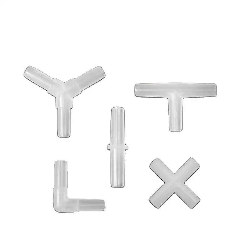 Pack De 10 Conectores En T De Polietileno Para Acuario - Diámetros 4, 5, 6 Y 8 Mm, Resistentes A 100°C Y 0,6 MPa, Para Tubos De Silicona De Pecera