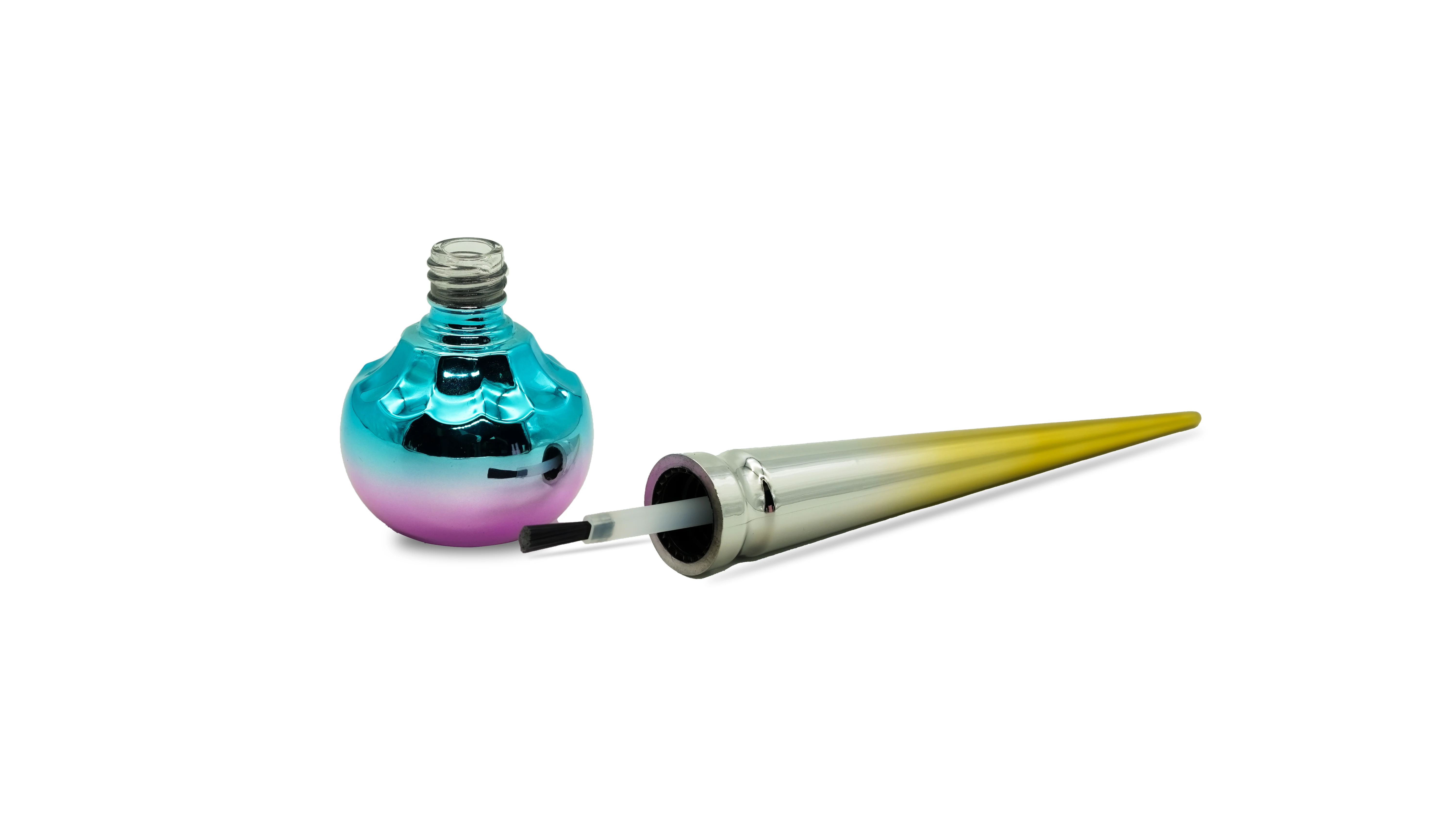 Electroplate Unique Empty Nail Polish Bottles 9ml 10ml 12ml