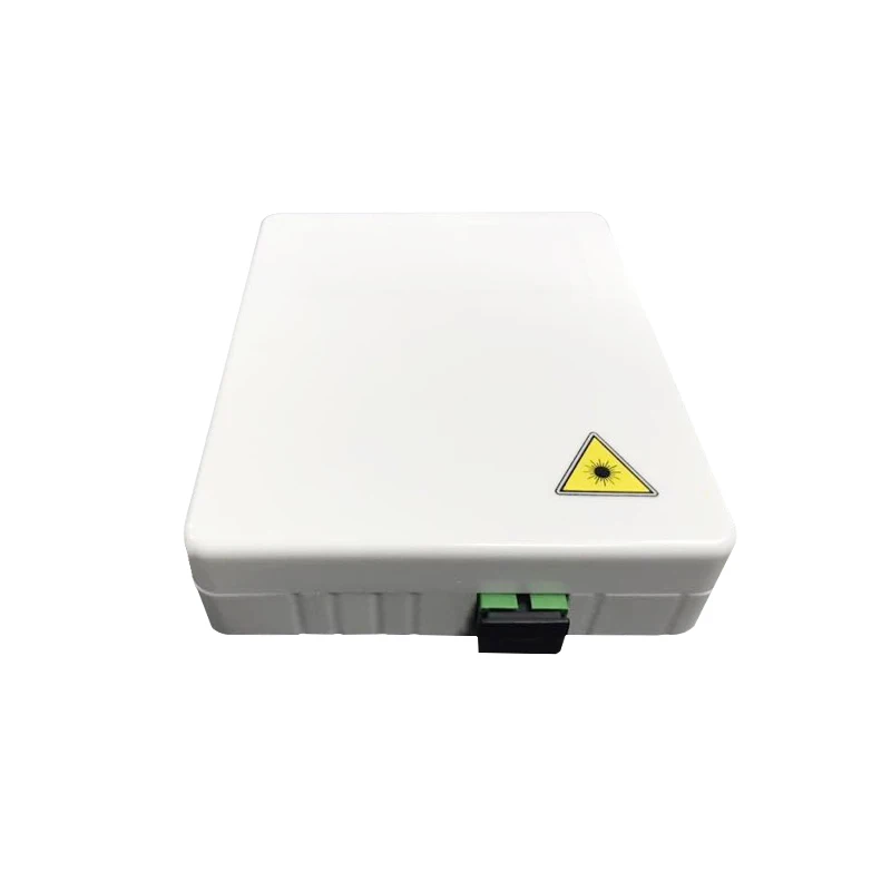 Indoor FTTH Box ABS Plastic 2-Port FTTH Fiber Terminal Box Fiber Optic Surface Box
