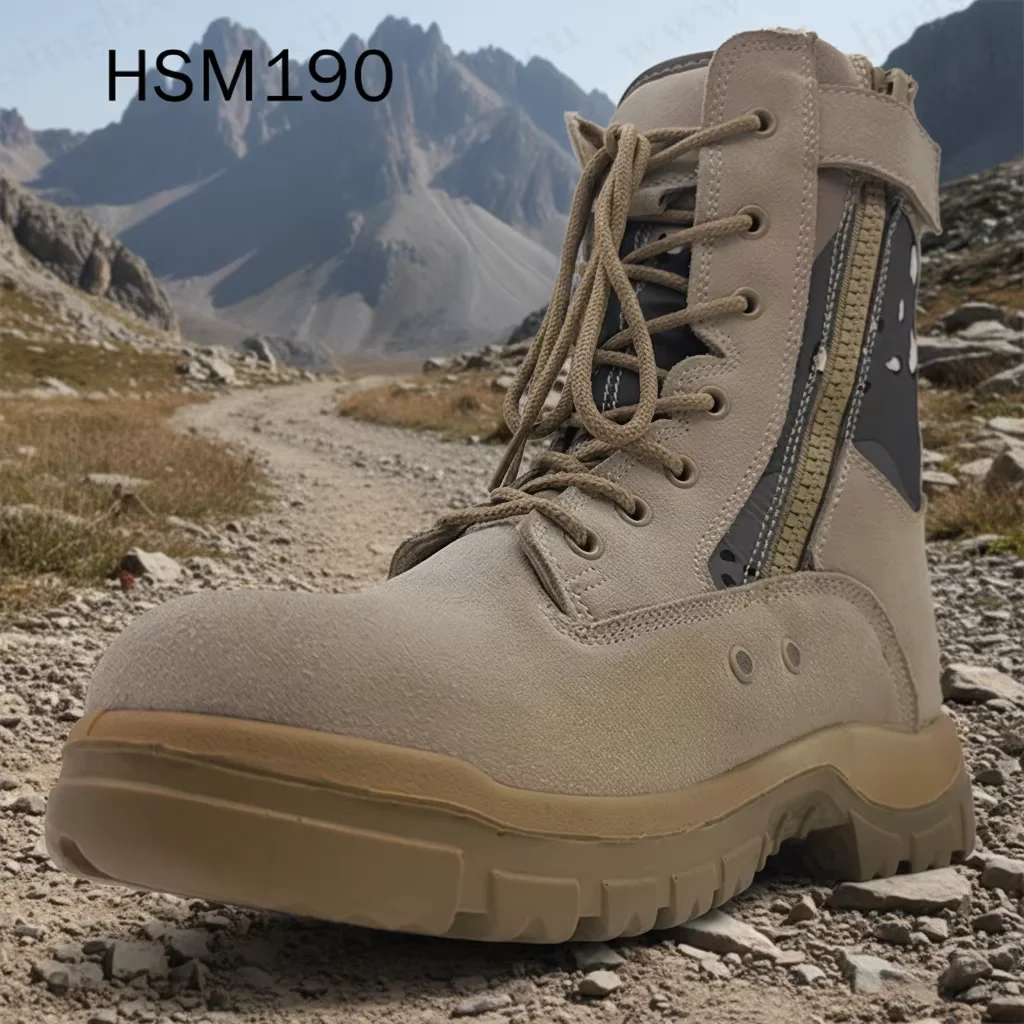 LXG,high Altitude Thermal Lining Authentic Cowhide Desert Boots Outdoor Development Off-Road Combat Boots with air Vents HSM190