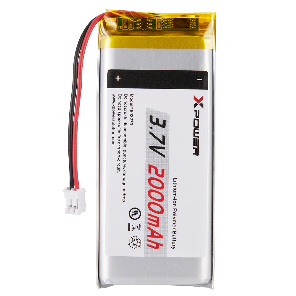 3.7v 2000mah Low Temperature Lithium Polymer Battery For Beauty Instrument