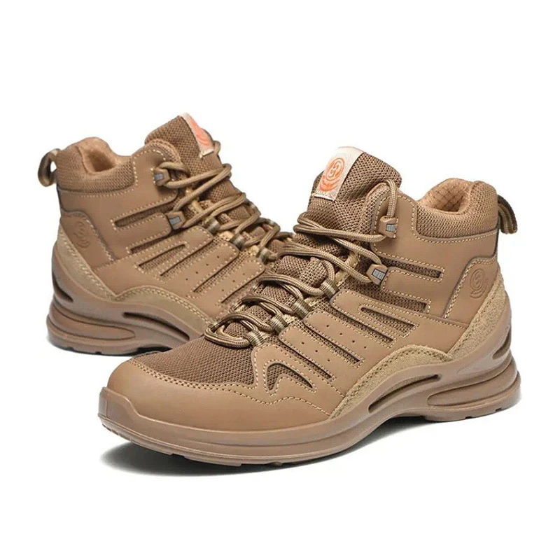 Israel Quality Steel Toe Work Boots Cheap Mid Cut Factory Appliion for Autumn and Winter Seasons