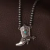 Boot with bead chain