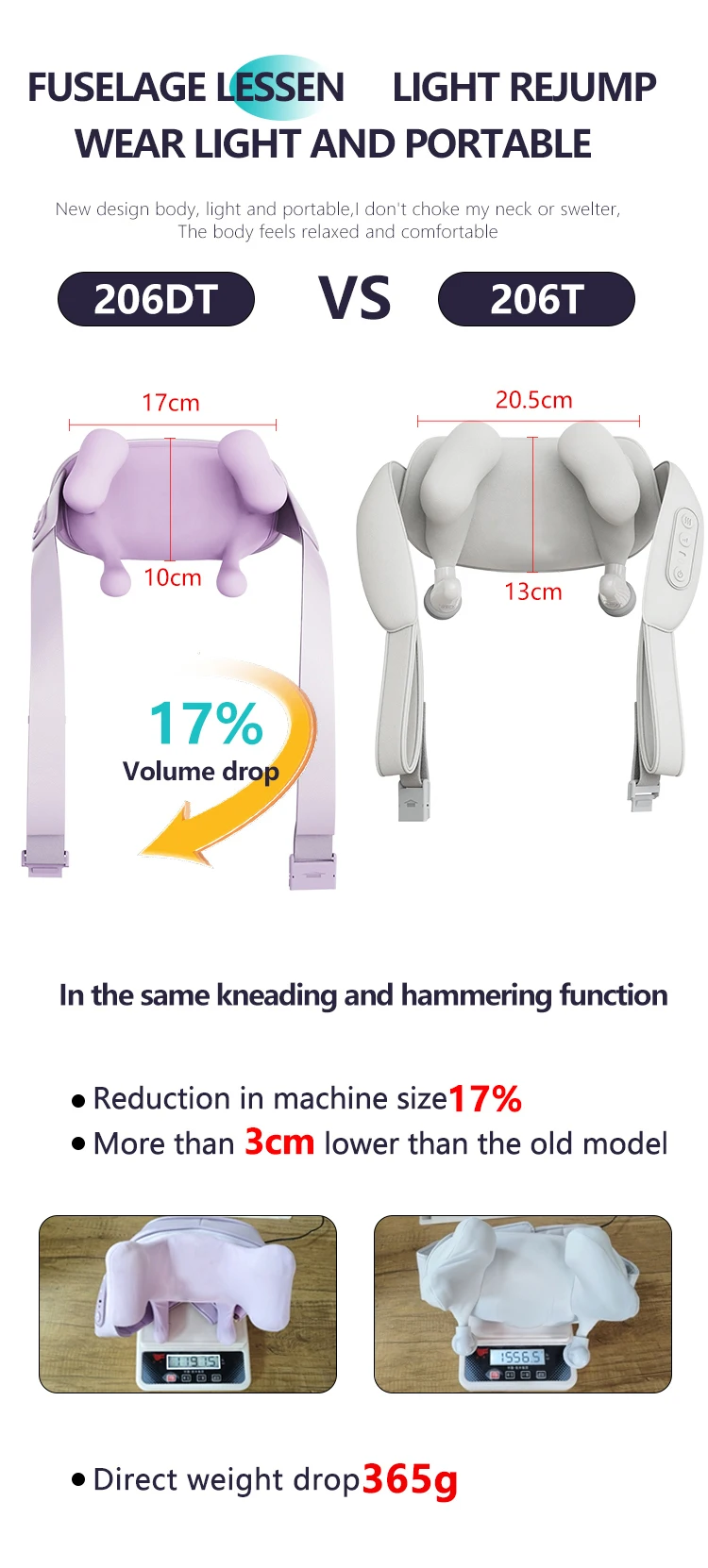Darius Muscle Kneading and Beating Cervical Massage Belt Comfortable Shoulder & Neck Massager