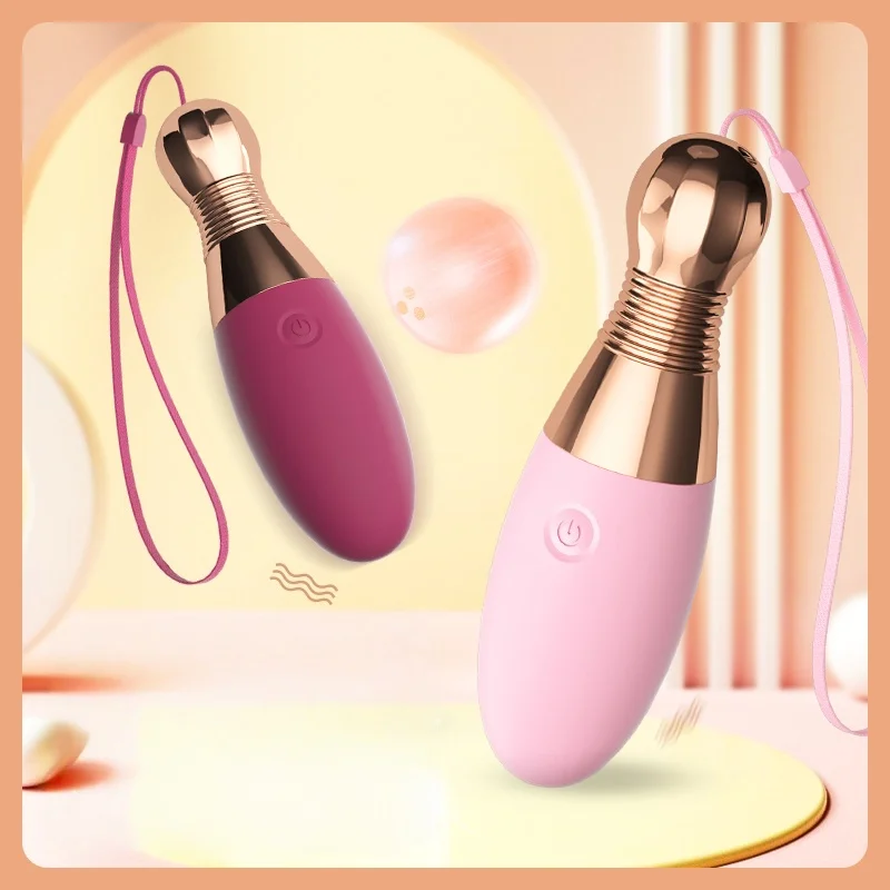Amoura egg vibrator front and side profile view