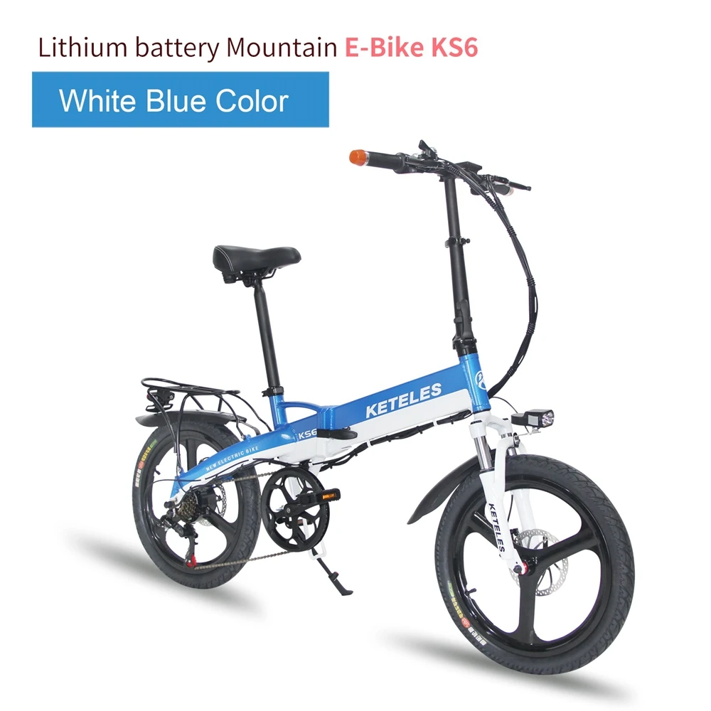 KETELES KS6 integrated wheel folding Electric Bicycle 48V 350W 10AH 20 inch wheel Folding Electric Bike